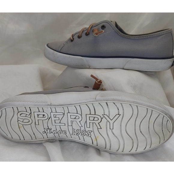 Sperry Seacoast Shoes Womens Size 7.5M Gray Casual Sneakers - Picture 2 of 3